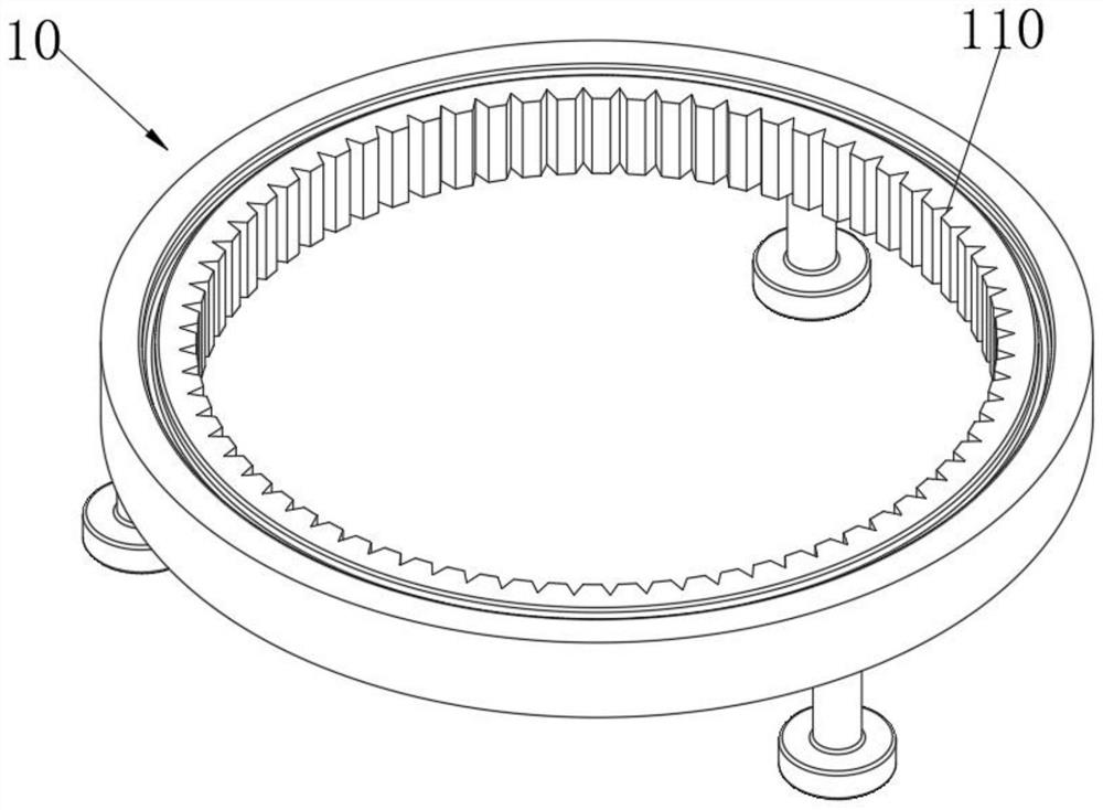 Lifting-based variable pitch bearing trepanning equipment beneficial to drilling