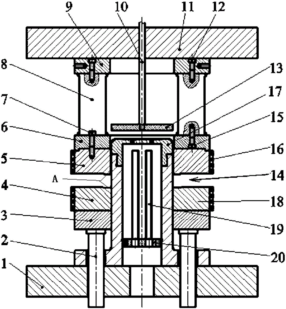 Nickel-saving stainless steel differential temperature drawing and forming device and method