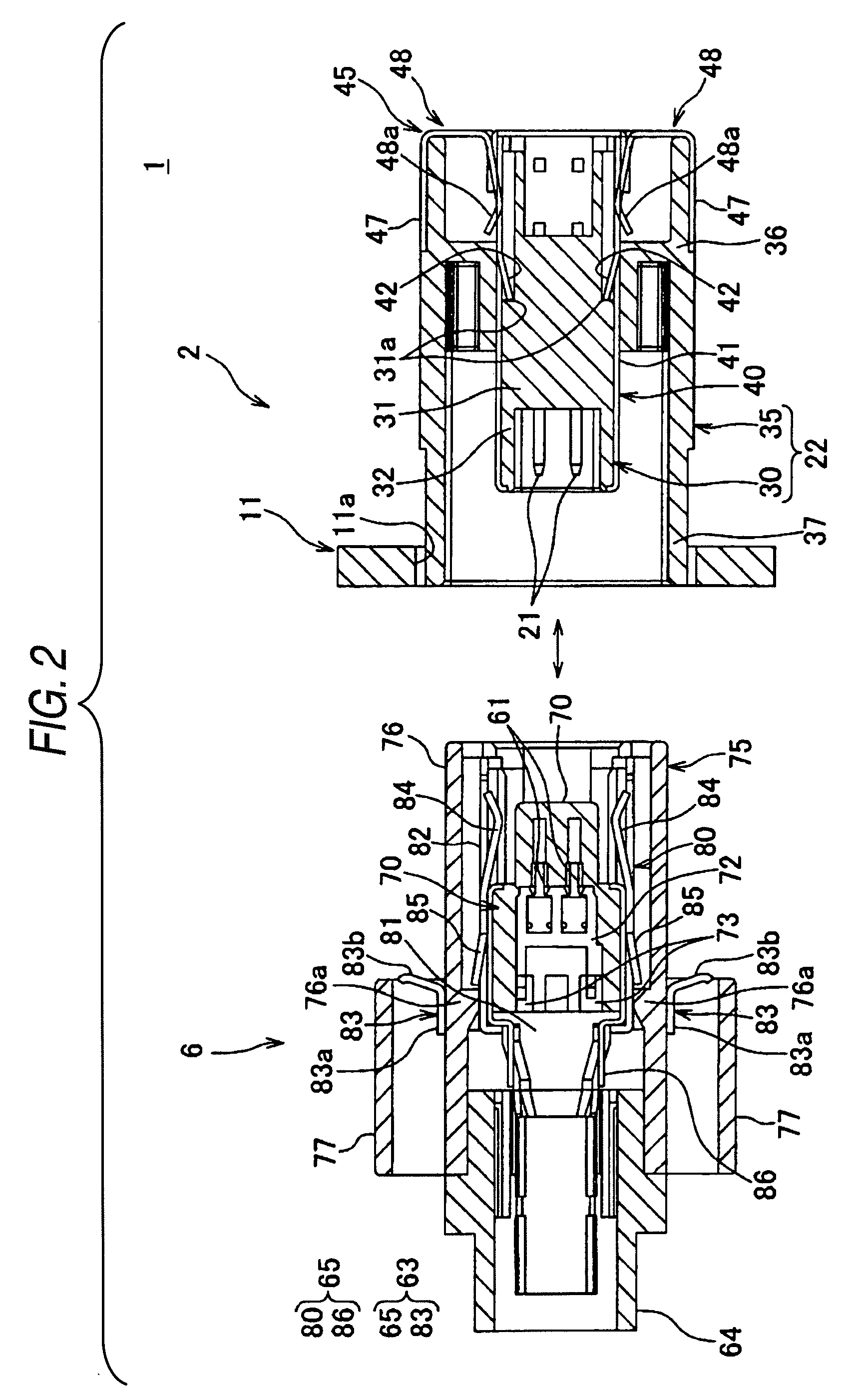 Shield connector structure