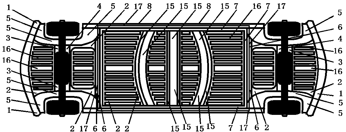 Load-bearing car body and car body covering part for light passenger car