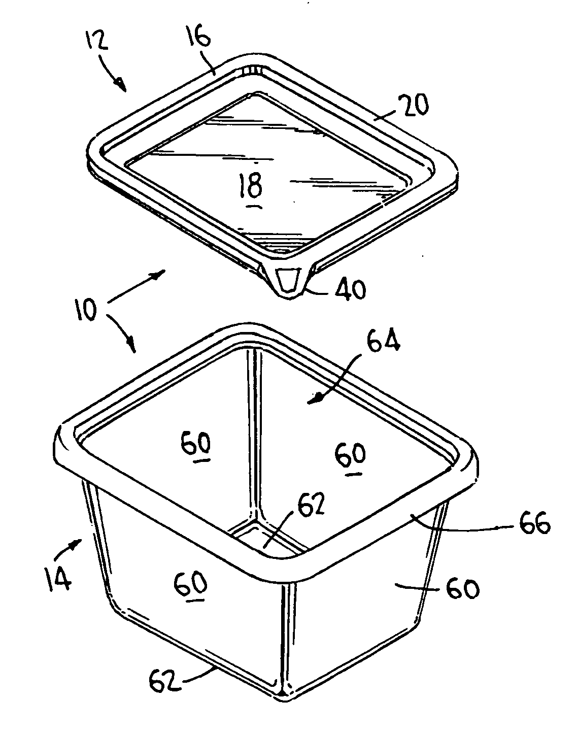 Disposable storage container