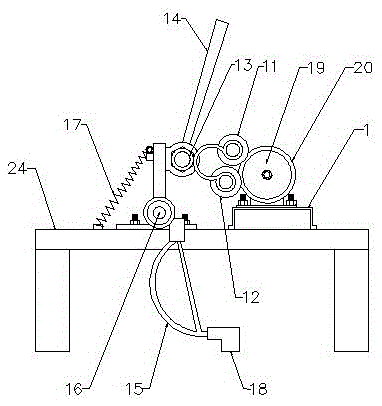 A hand-operated multifunctional press brake