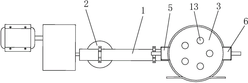 Dry and wet double-purpose stirring ball mill