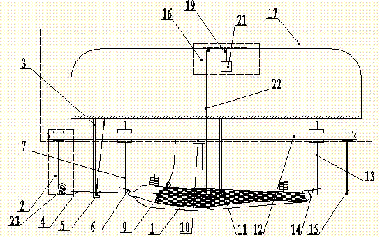 Pool testing method for water surface aircraft splash single hull model