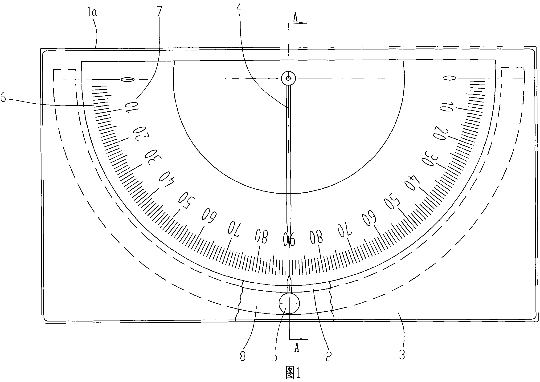 Front inclination angle measurement mechanism for motorcycle