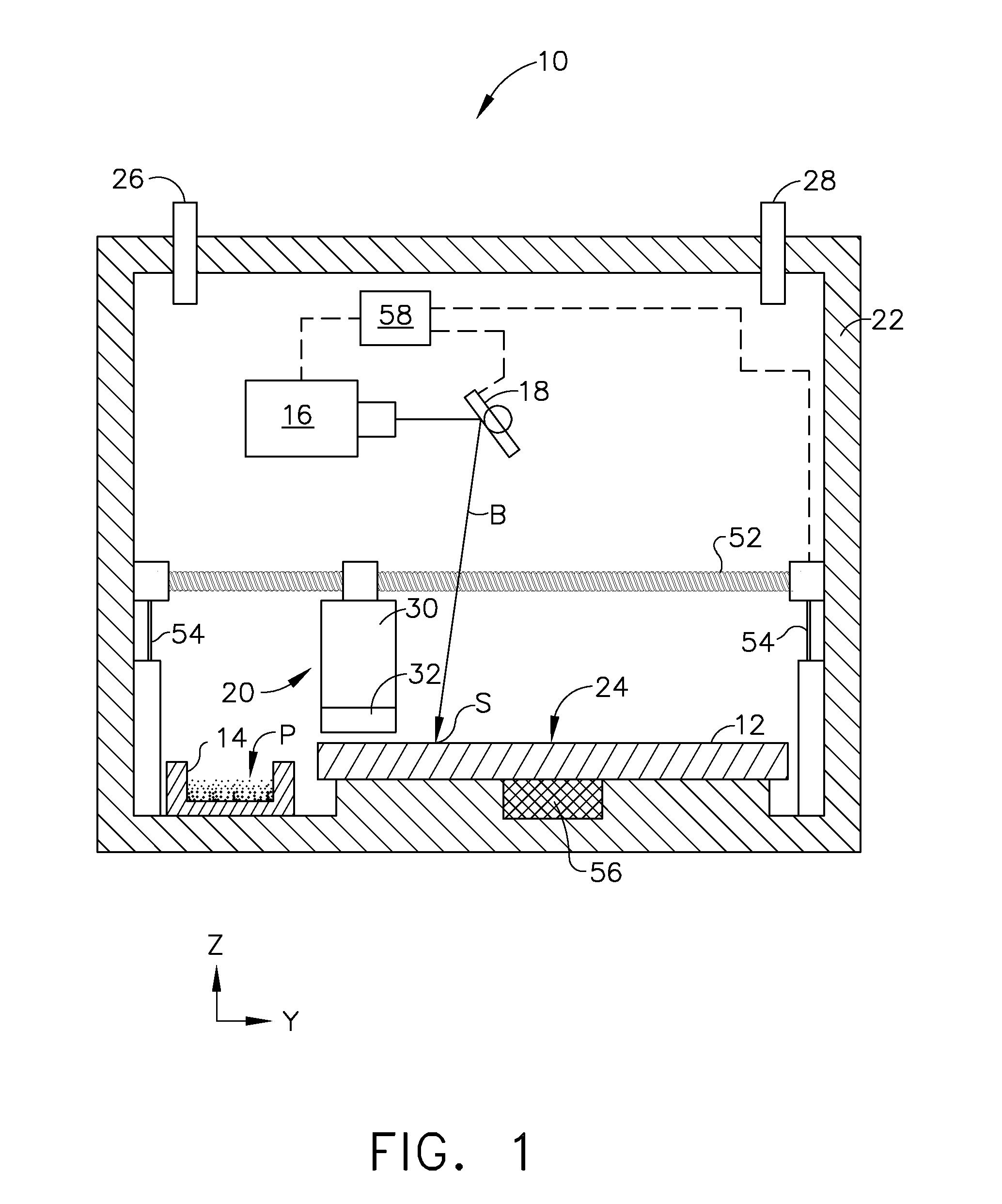 Coater apparatus and method for additive manufacturing