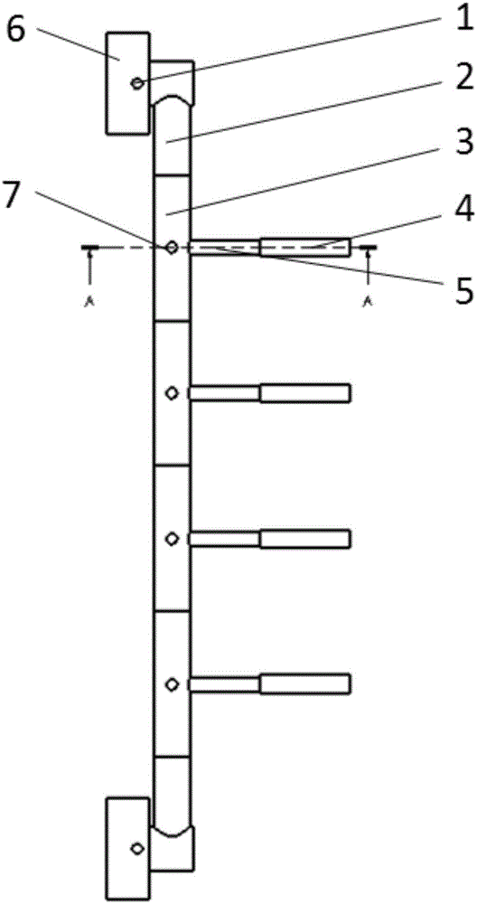 Washing cup frame capable of being arranged without punching