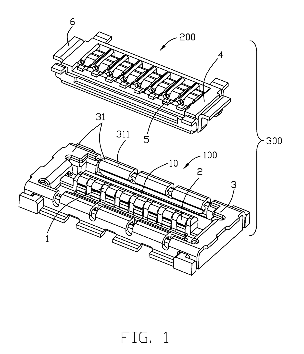 Shielded board-to-board connector assembly