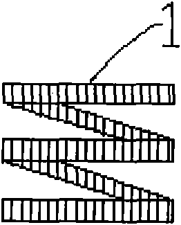 Chip-suspension-type packaging heat dissipation improved structure of semiconductor