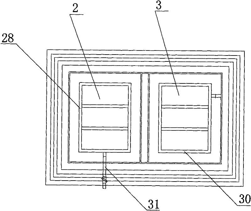 Compound artificial wetland treatment process of domestic sewage in villages and towns in rural areas