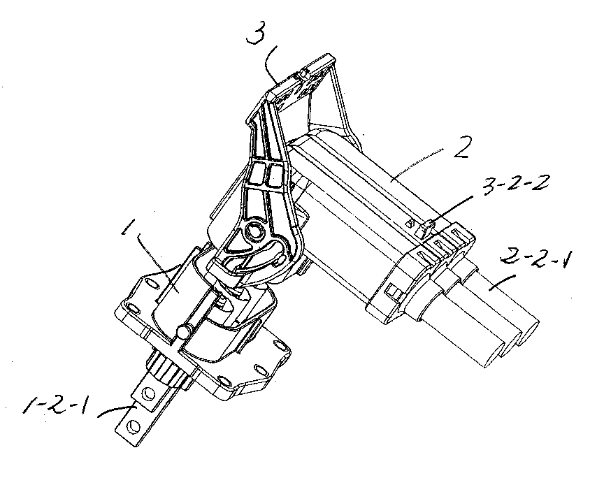 Right-angle type electric connector