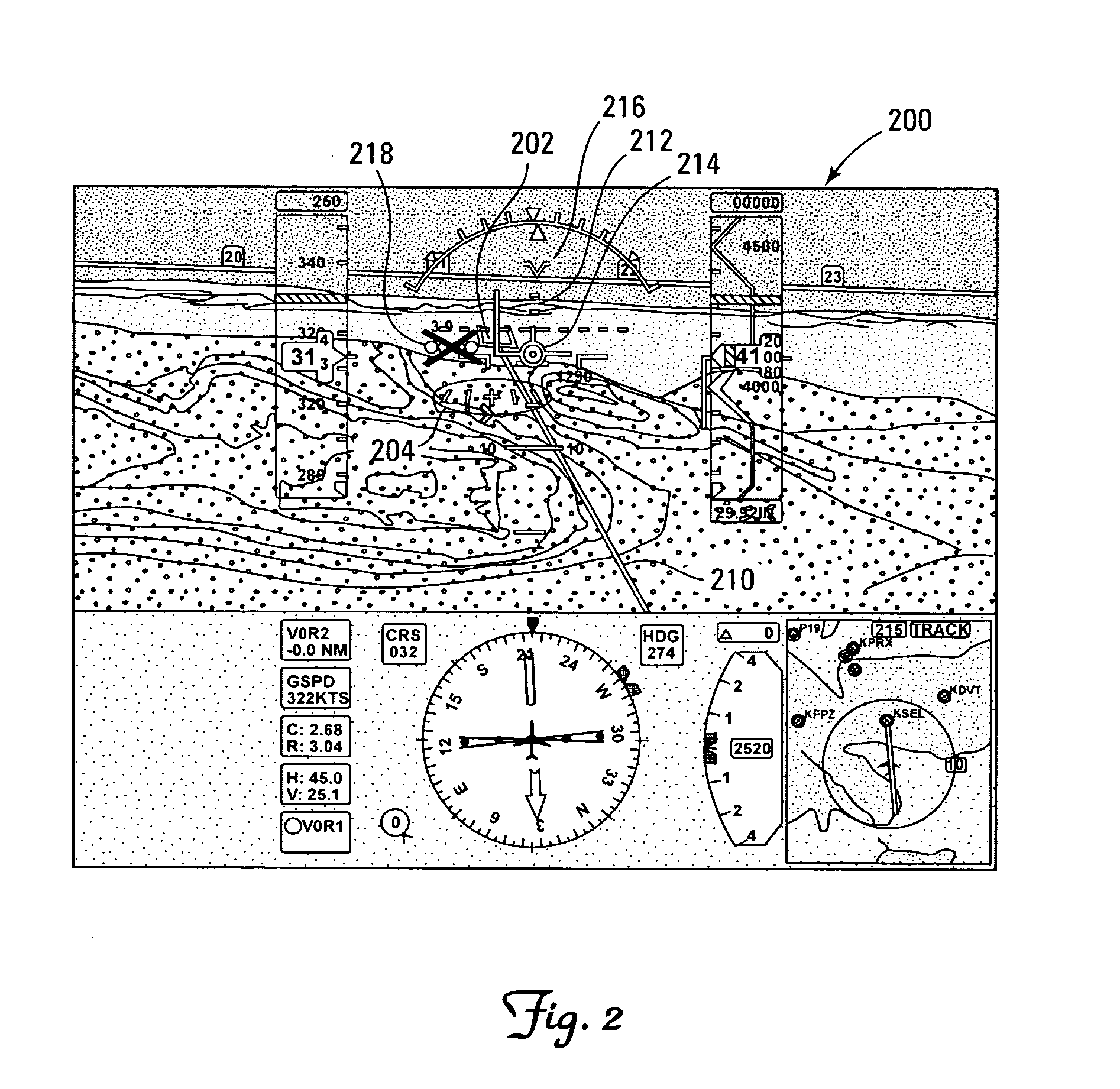 System and method for displaying validity of airport visual approach slope indicators