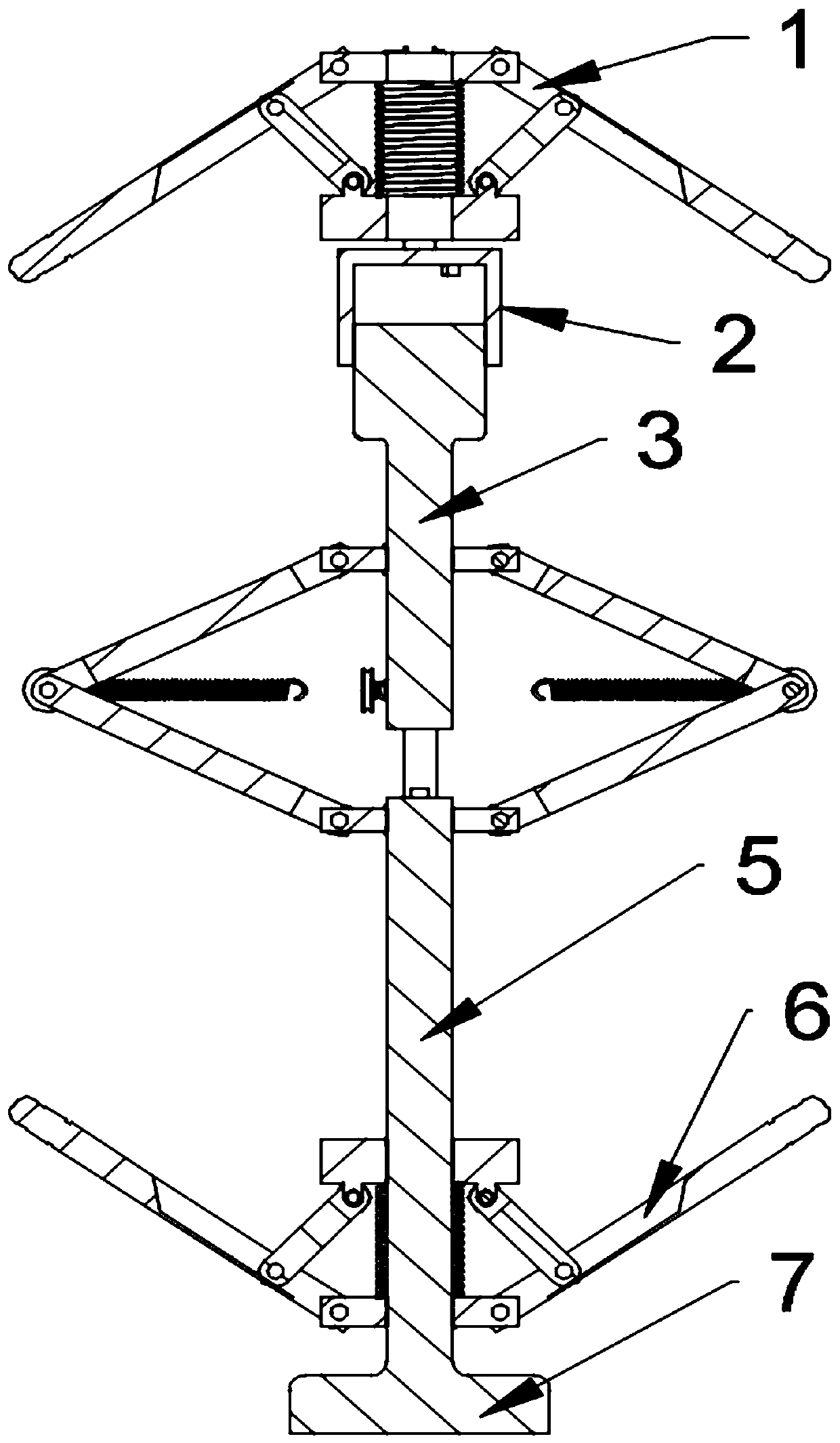 Explosion-proof type well wall diameter measuring device