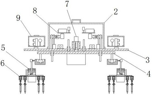 A bridge construction deformation monitoring device