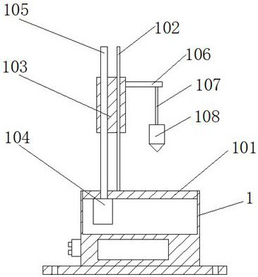 A bridge construction deformation monitoring device