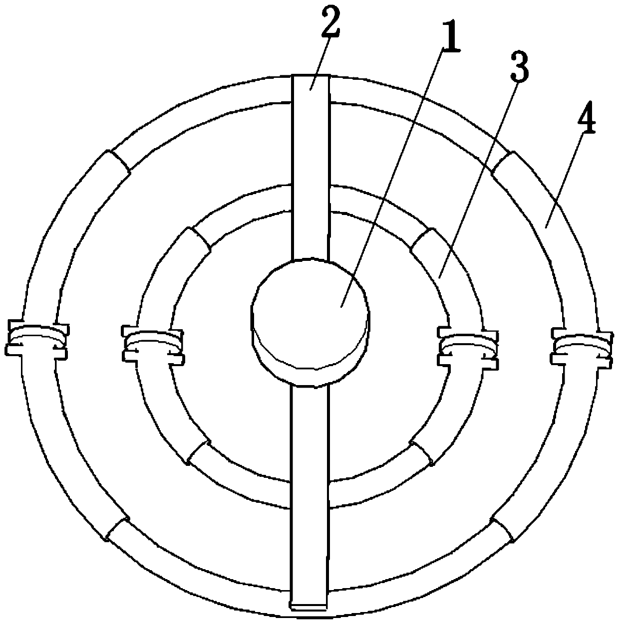 Flat annular mini air pump