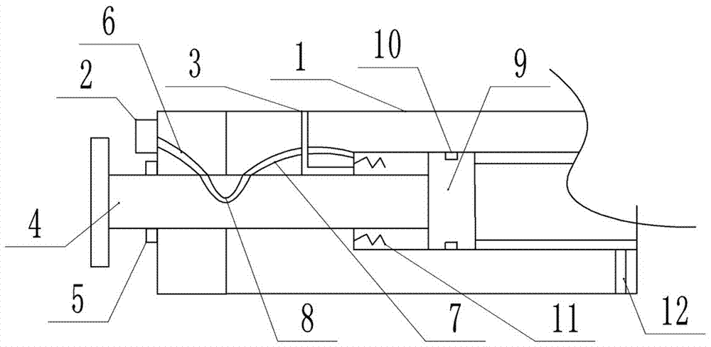 Work method for protecting hydraulic cylinder against damage