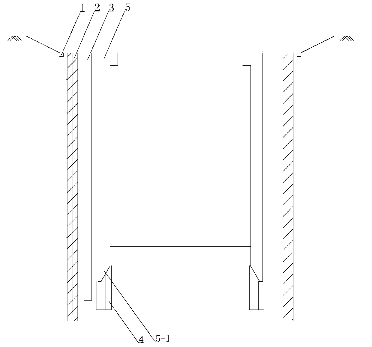 Open caisson construction method suitable for silt soft soil foundation and high underground water level