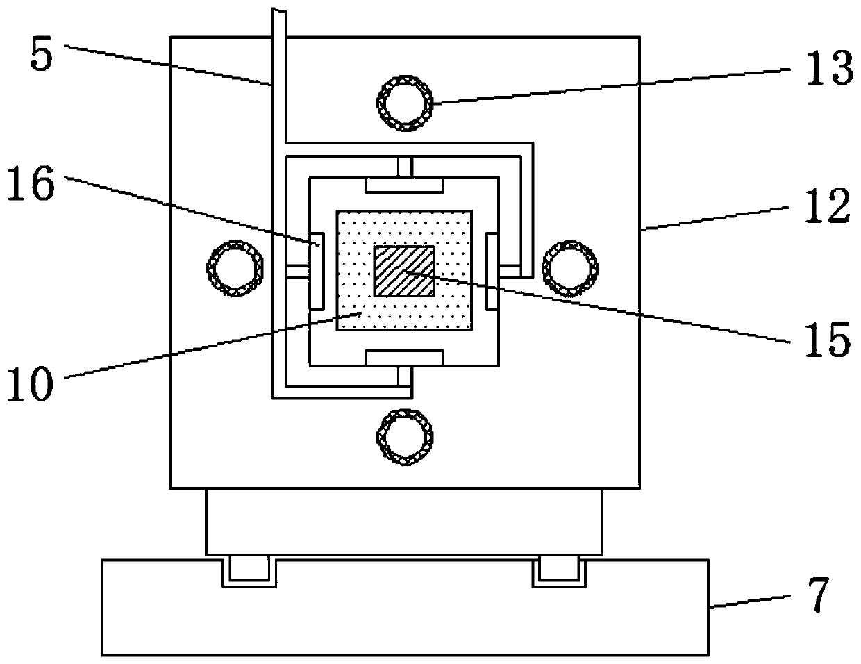 Natural gas energy supply type sliding rail multi-surface synchronous coating device