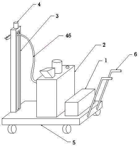 Efficient fruit tree whitewashing device