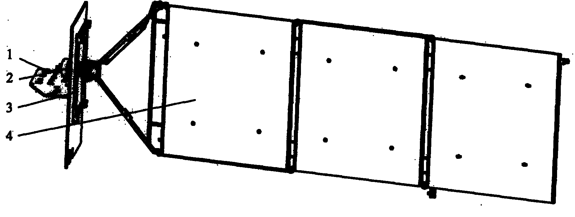 Unstressed installation method for solar cell array driving mechanism