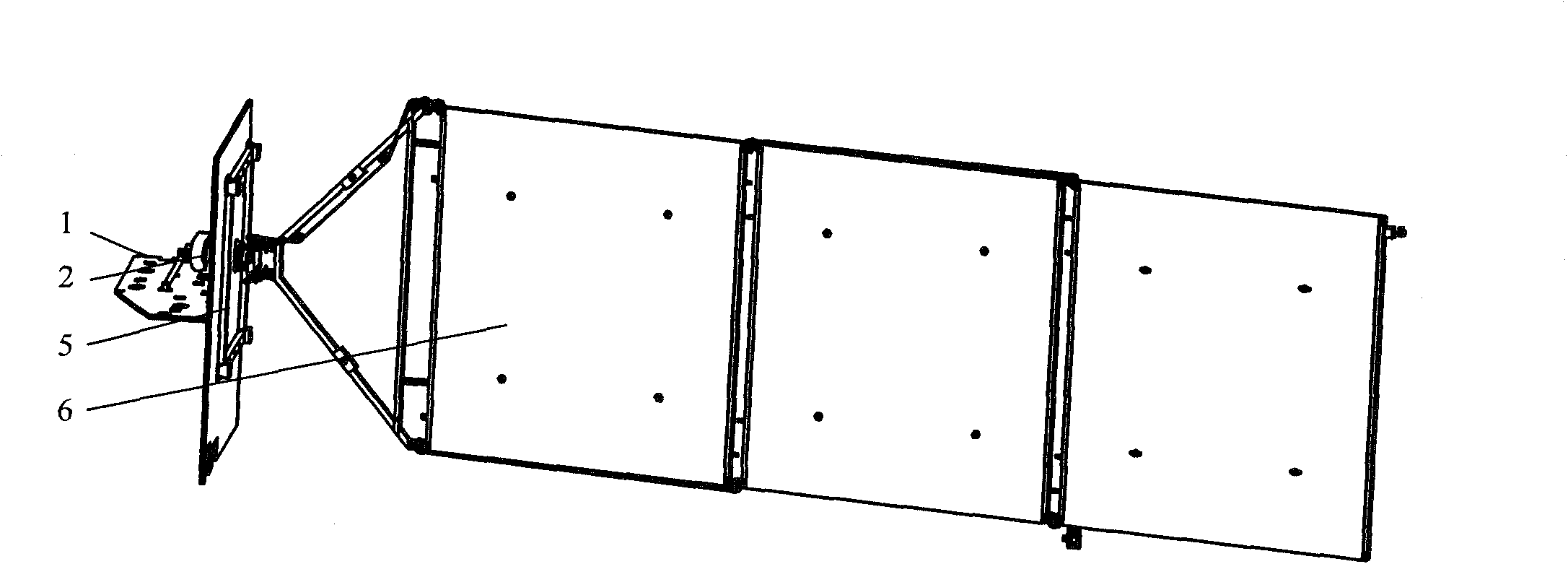 Unstressed installation method for solar cell array driving mechanism