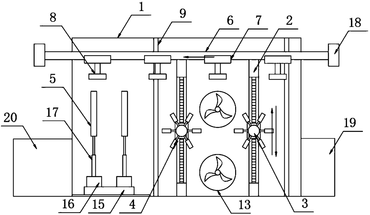 Knitwear dust removing and ironing device