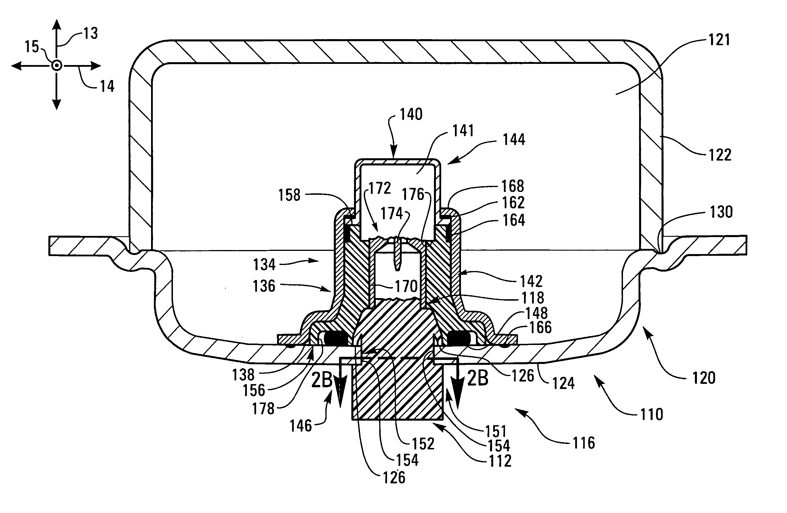 Ultrasonic welded initiator and connector socket