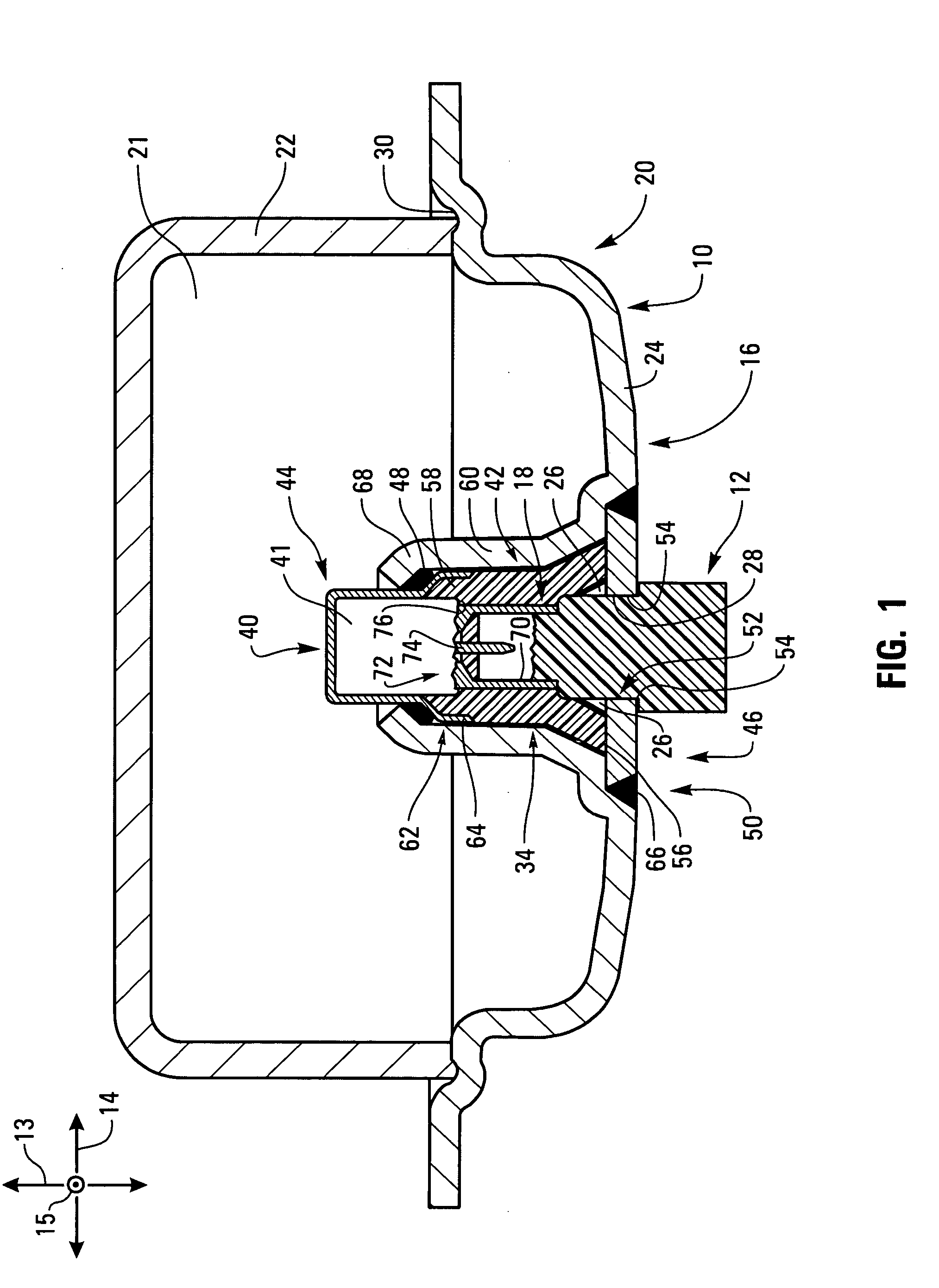 Ultrasonic welded initiator and connector socket