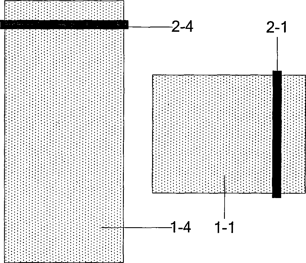 Core sample sealing device in true triaxial test