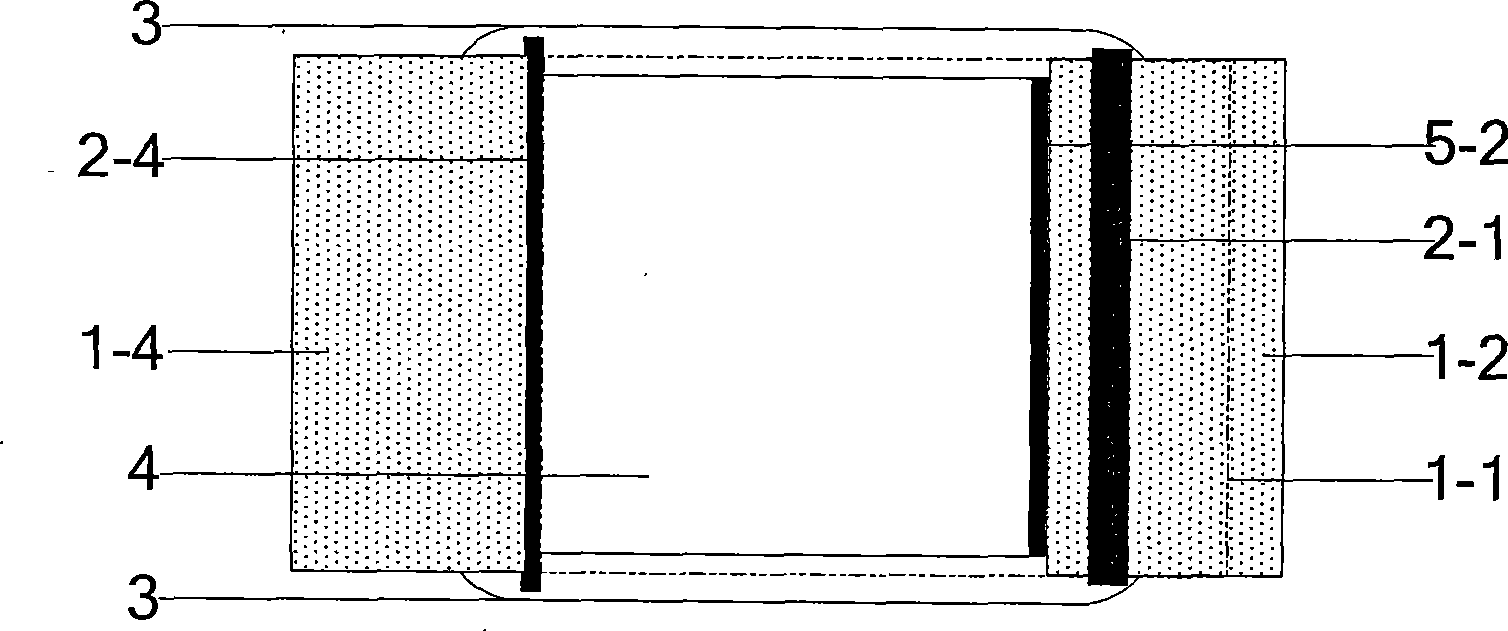 Core sample sealing device in true triaxial test