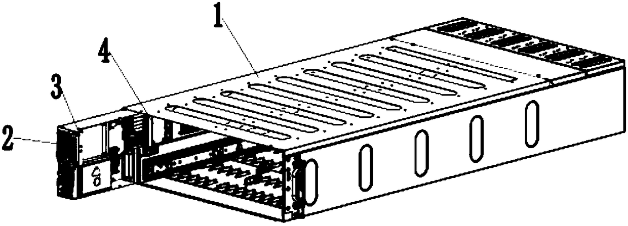 An adapter structure of a server node panel