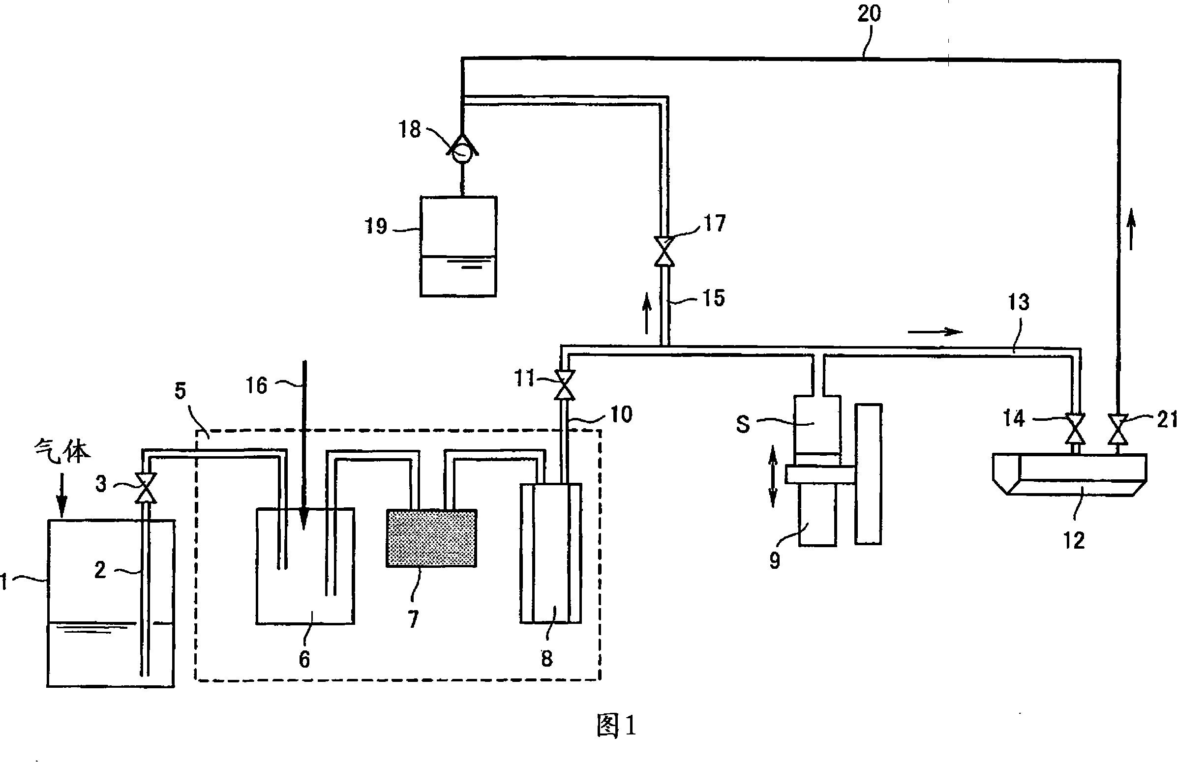 Method for supplying medicine liquid