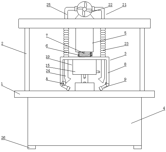 Production device of thin film switch