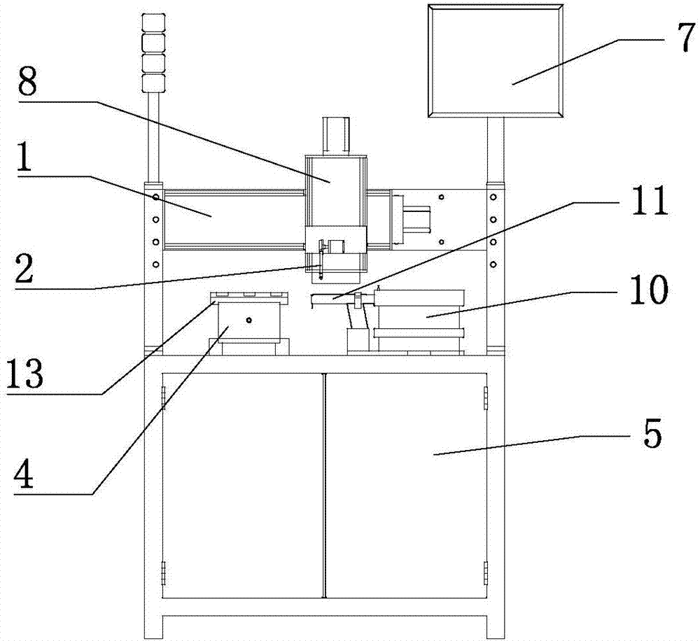 Automatic directed placing device for cylindrical crystal oscillators