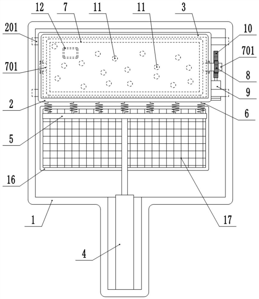 Preparation method of square sour and hot golden soup base material