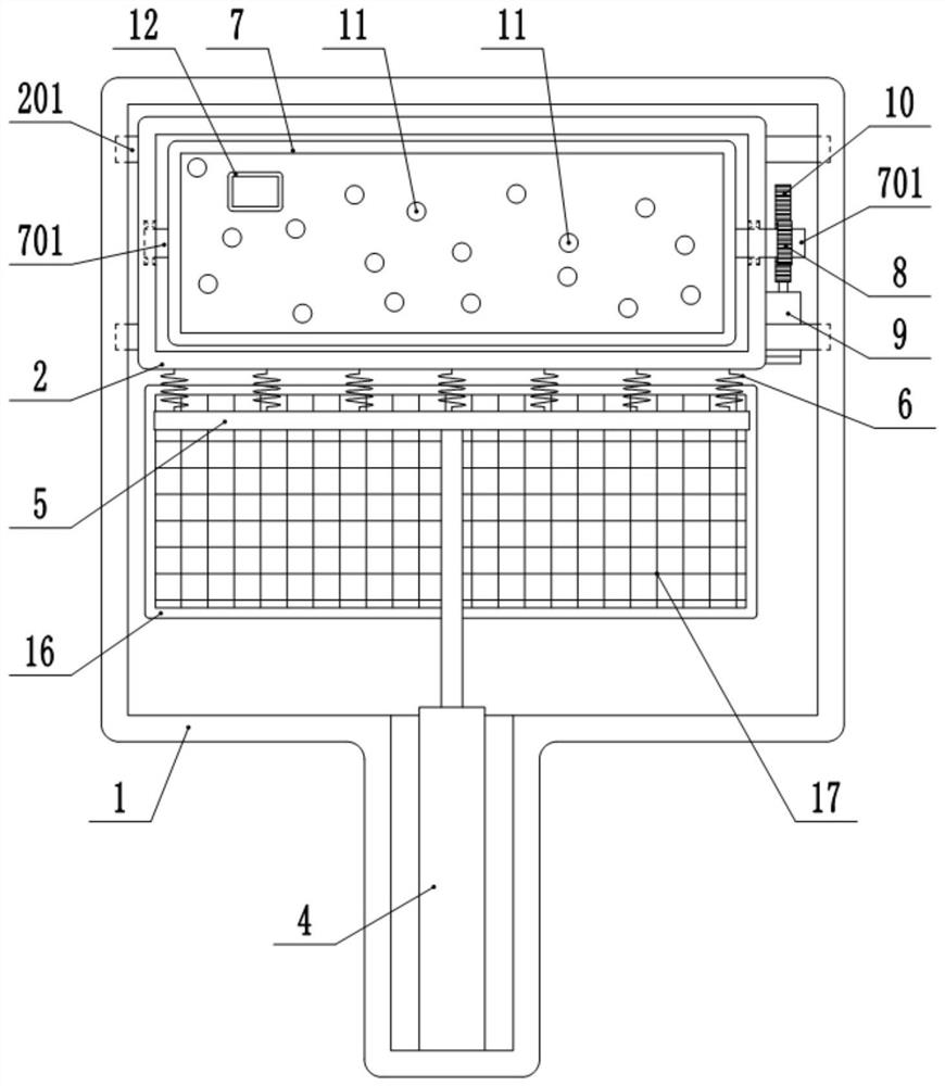 Preparation method of square sour and hot golden soup base material