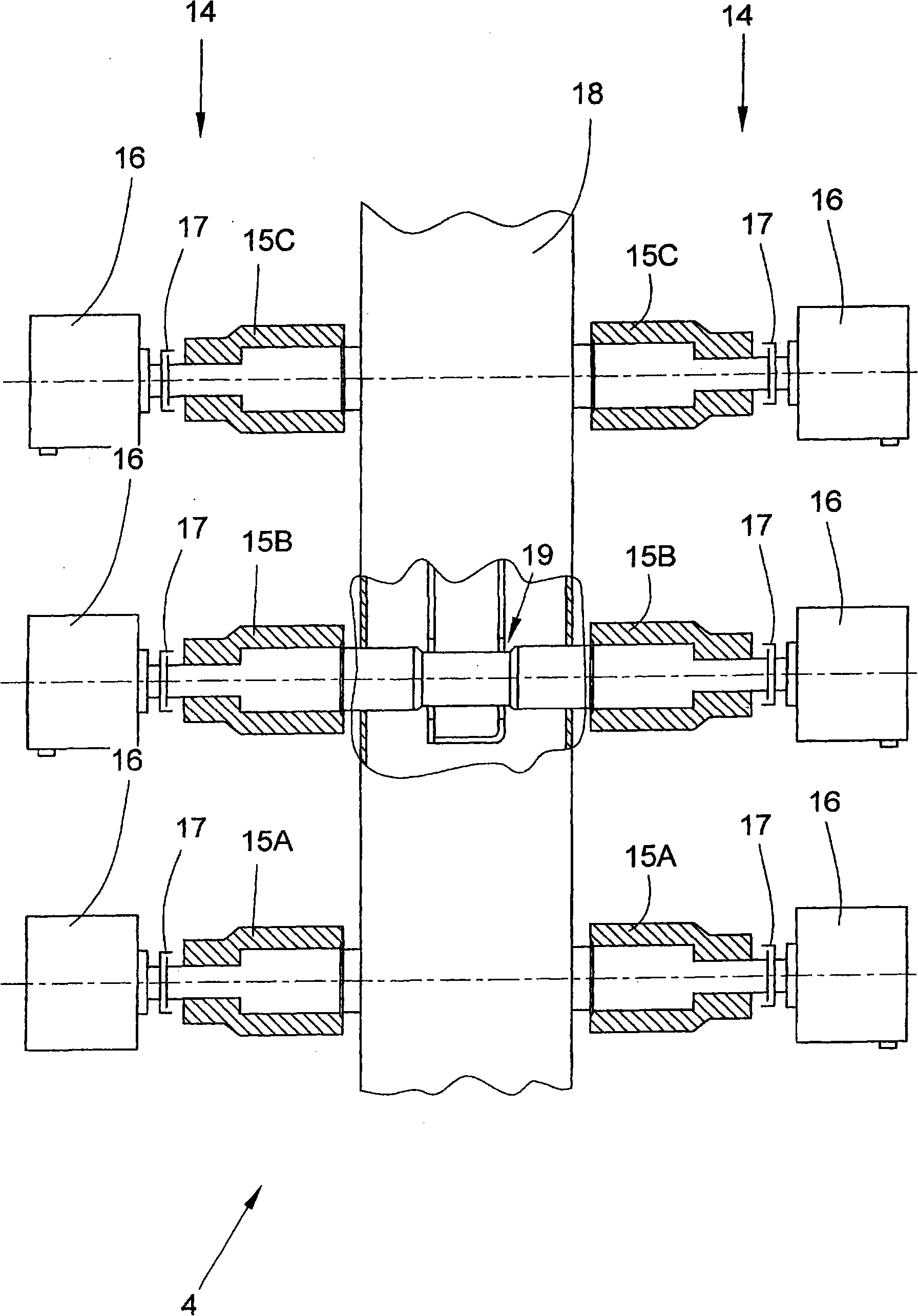 Drafting mechanism for spinning machine