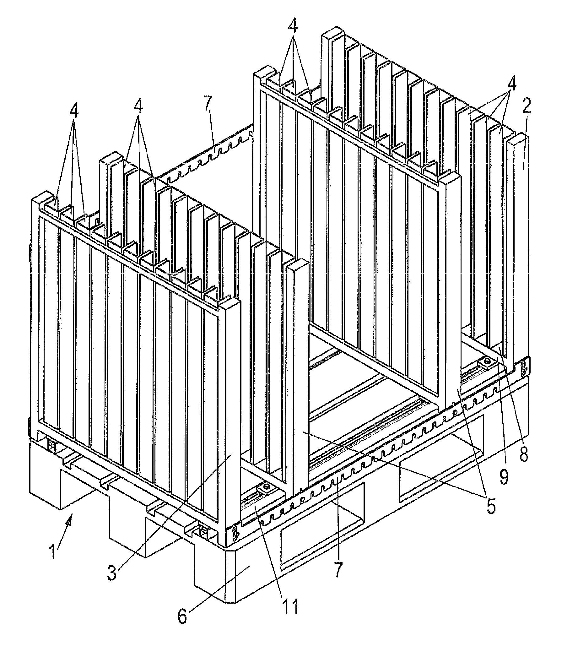 Device for transporting objects