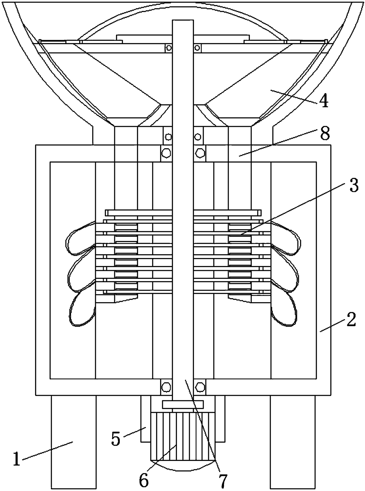 Root sectional type medicinal material slicing equipment for batch processing of rhizoma paridis