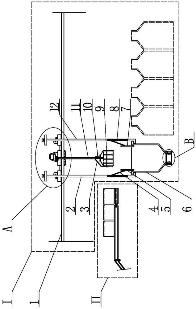 A dust-free feeding and feeding equipment for high-strength wear-resistant castables