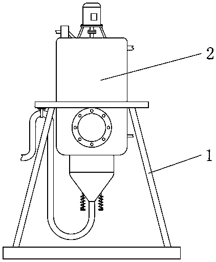 Biochemical sewage separation, stirring, filtration and purification treatment system