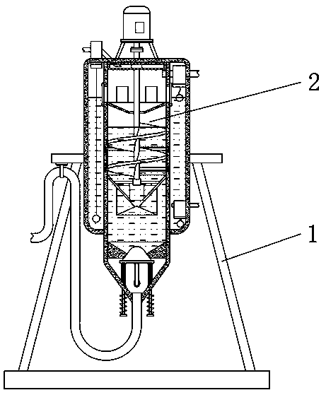 Biochemical sewage separation, stirring, filtration and purification treatment system