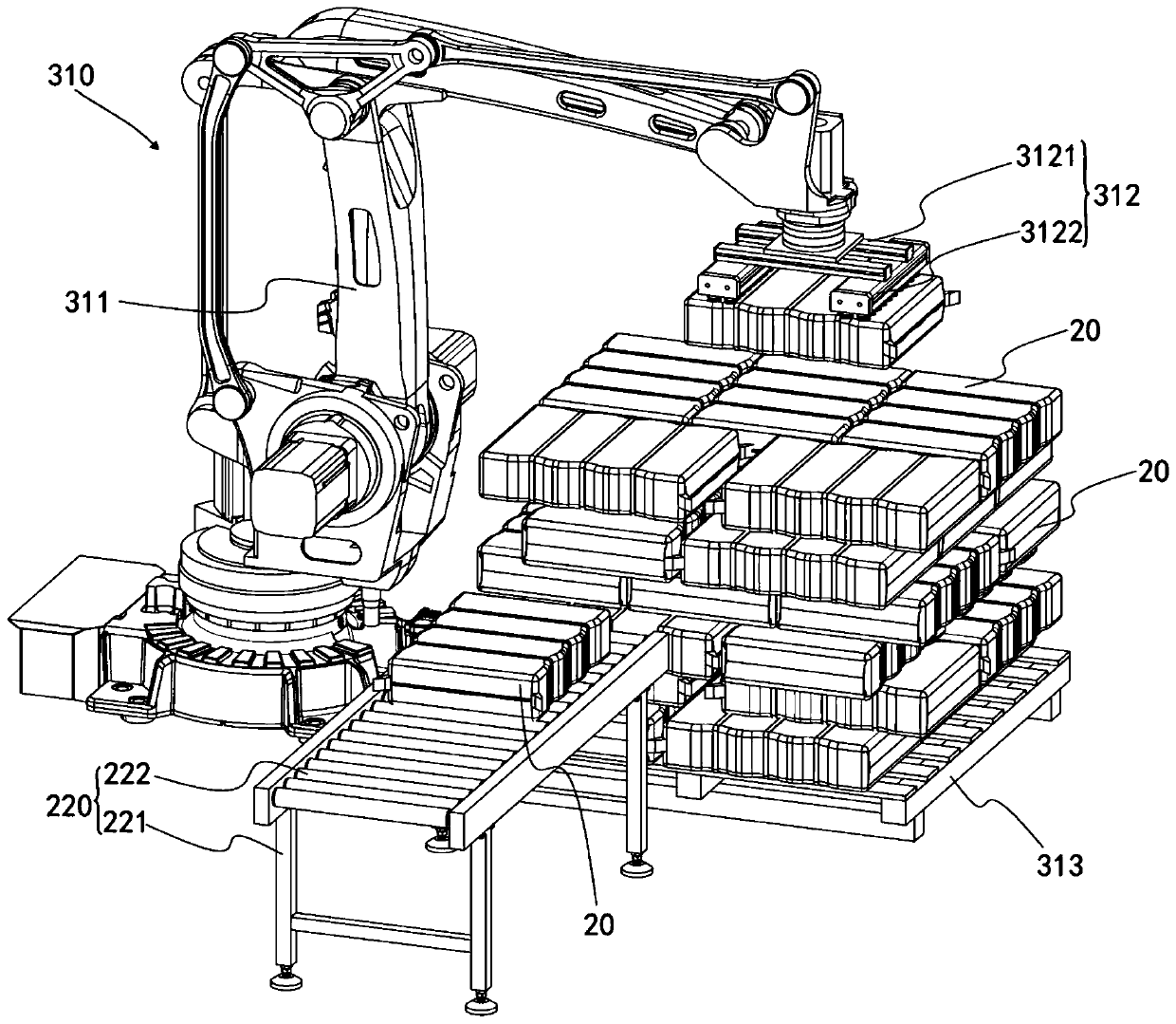 Package separating device and package separating method thereof