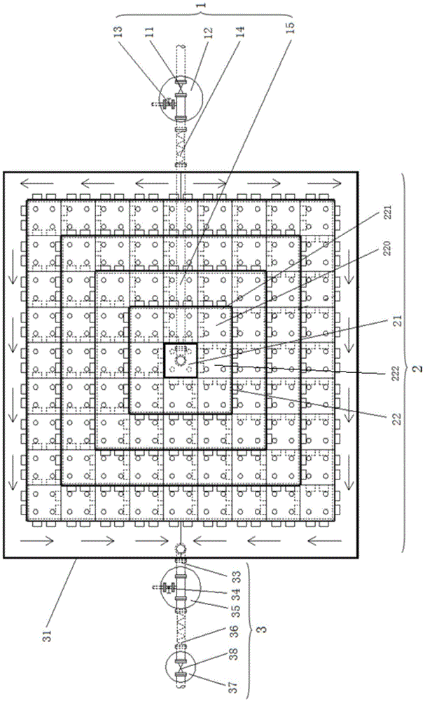 Apparatus for removing temporary hardness in water during tower type water fall