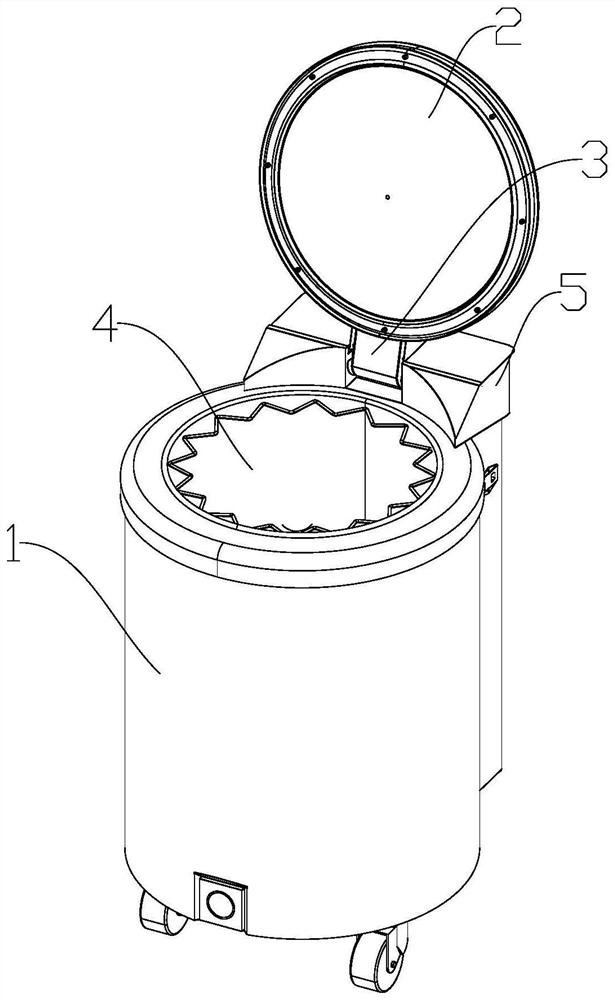 Cabin door system of vacuum bed unit sterilizer