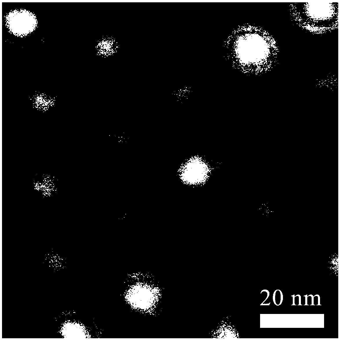 Near-infrared second window emission down-conversion nanometer fluorescence probe and synthesis method thereof