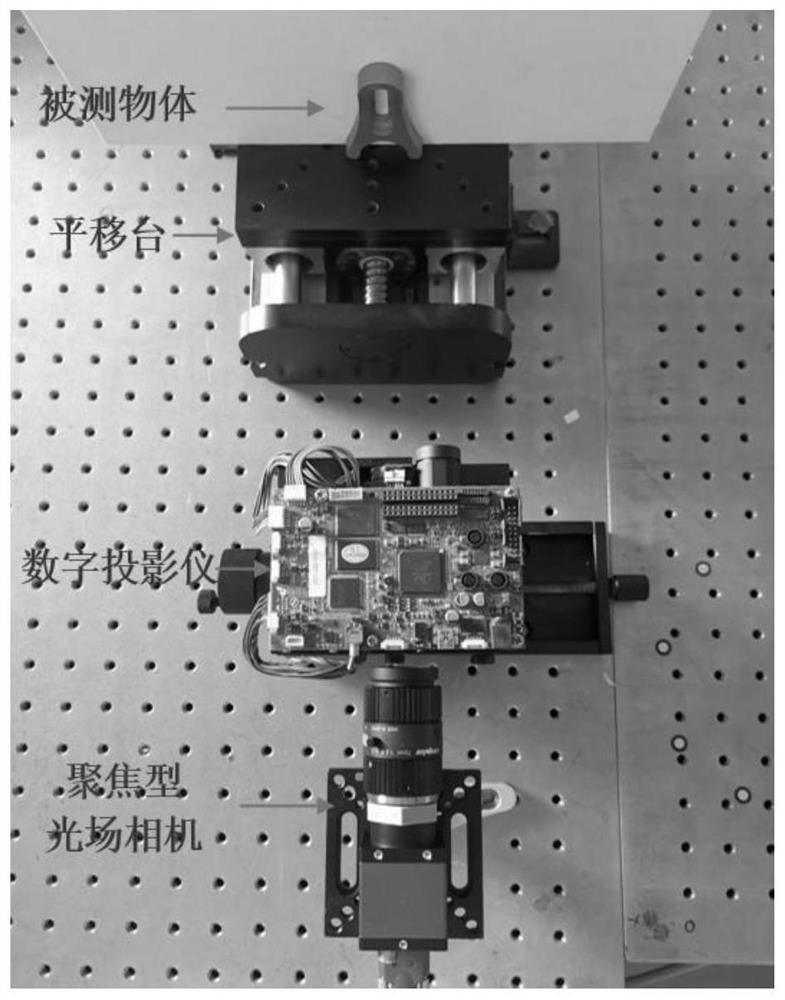 Three-dimensional reconstruction method for light field of high-reflection surface structure based on point cloud self-adaptive repair