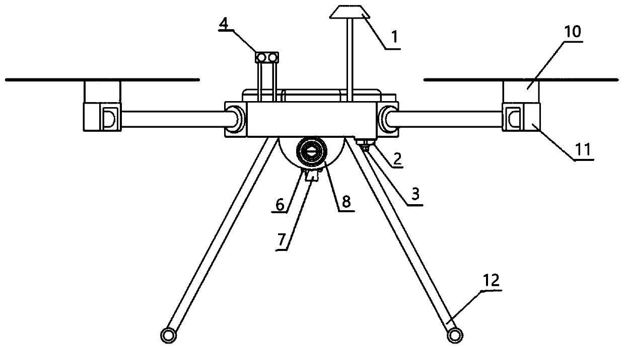 Water flow pressurization type cleaning system and method based on mooring unmanned aerial vehicle platform