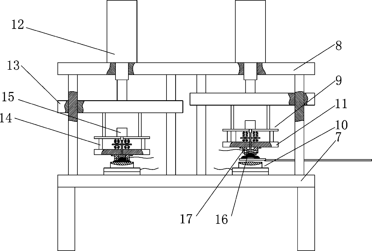 Glass lens hot-pressing device